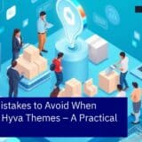 Magento interface with Hyva theme performance charts