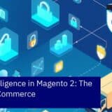 Graphic showing AI in online store technology