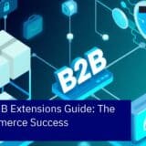 Diagram showing Magento 2 B2B extension features