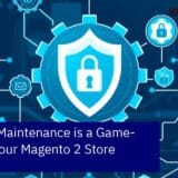 Magento 2 security and maintenance concept illustration